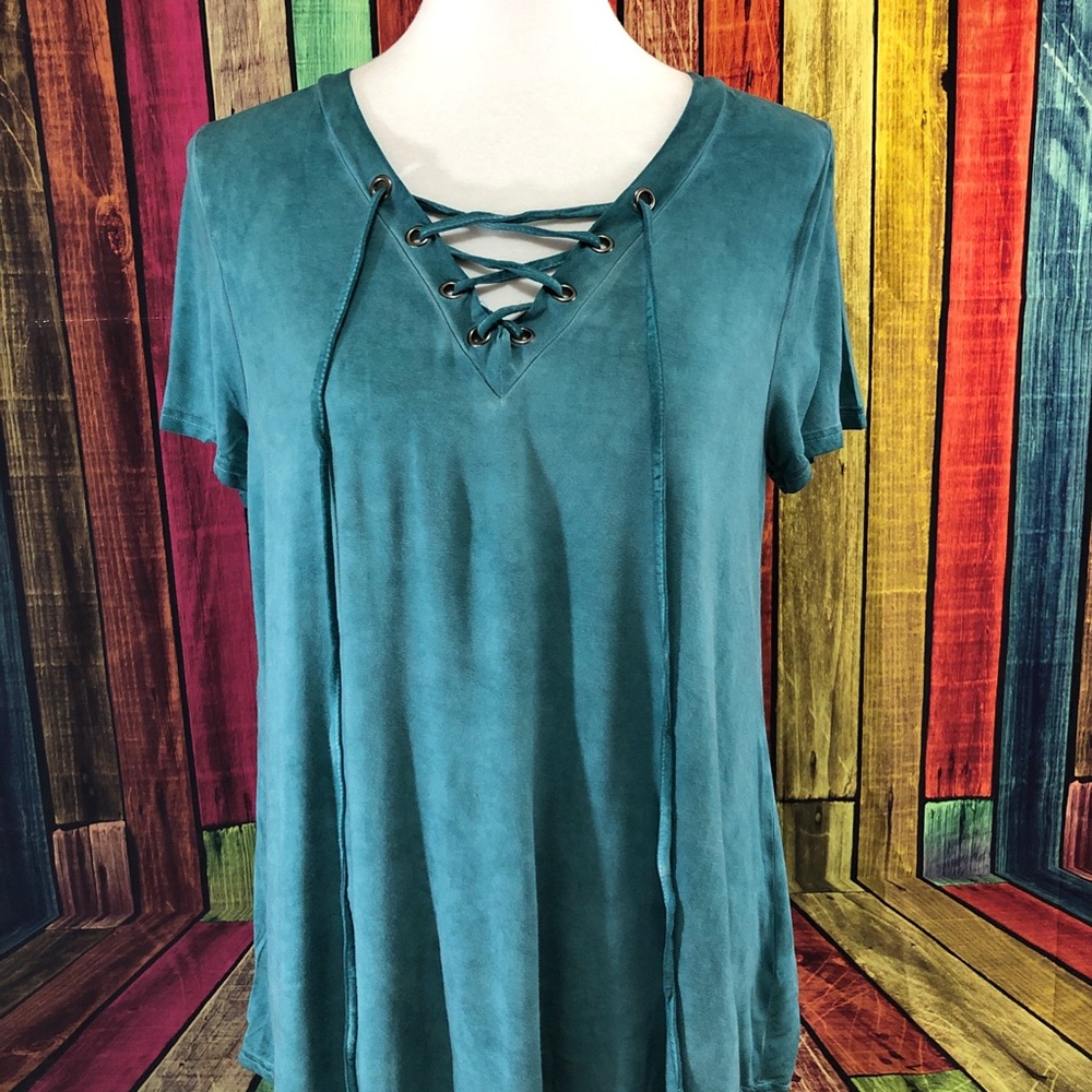 Lace front top